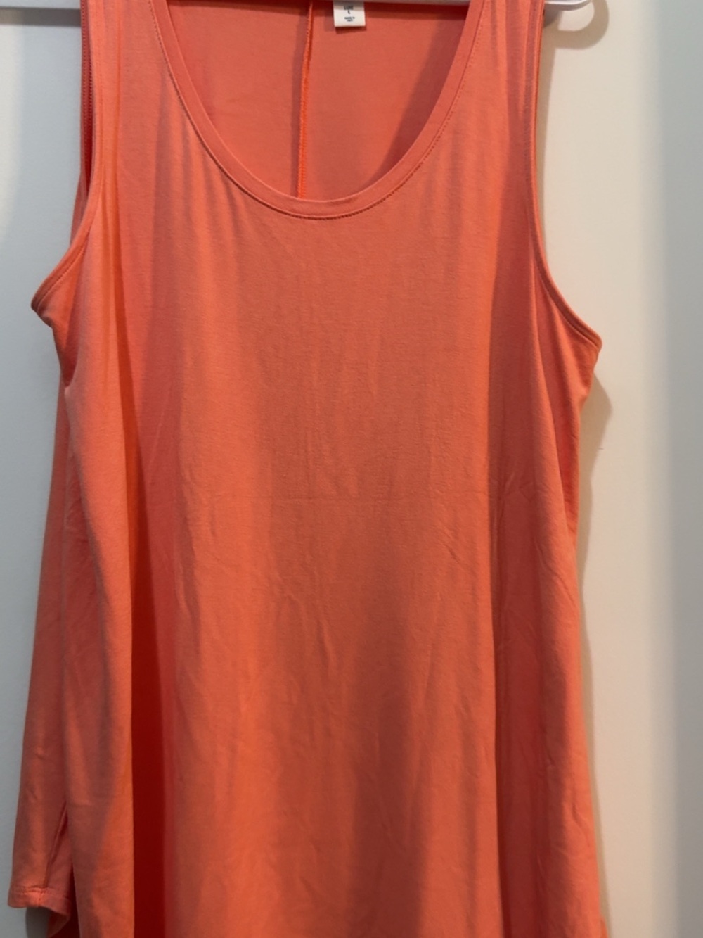 Old Navy Coral-Orange Scoop Neck Tank Top